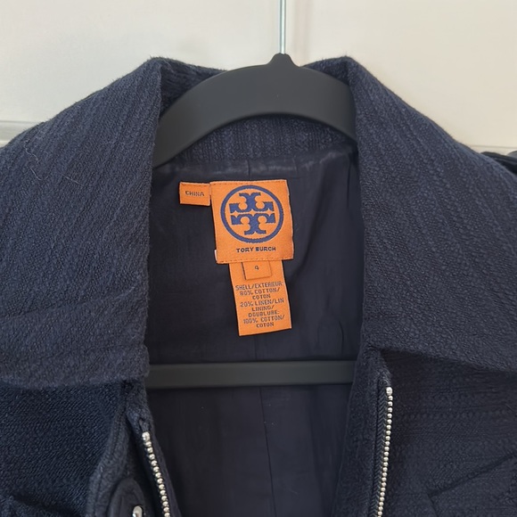 Tory Burch 3/4 sleeve blazer jacket sz 4 EUC - Picture 2 of 5